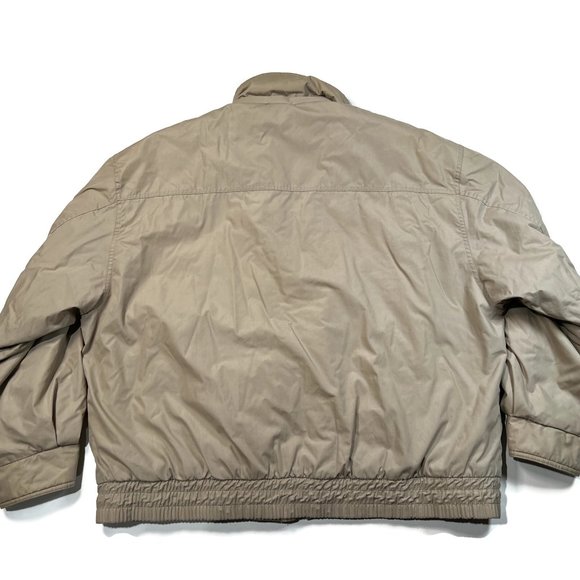 David Taylor Jacket Mens XL Puffer Khaki Quilted Lining - Picture 11 of 12